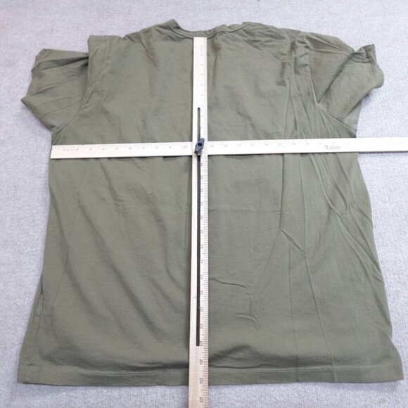 Buck Mason Shirt 2XL Green Olive Solid - Picture 4 of 6